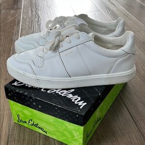 Sam Edelman Classic White Leather Sneakers
